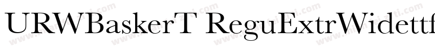 URWBaskerT ReguExtrWidettf字体转换